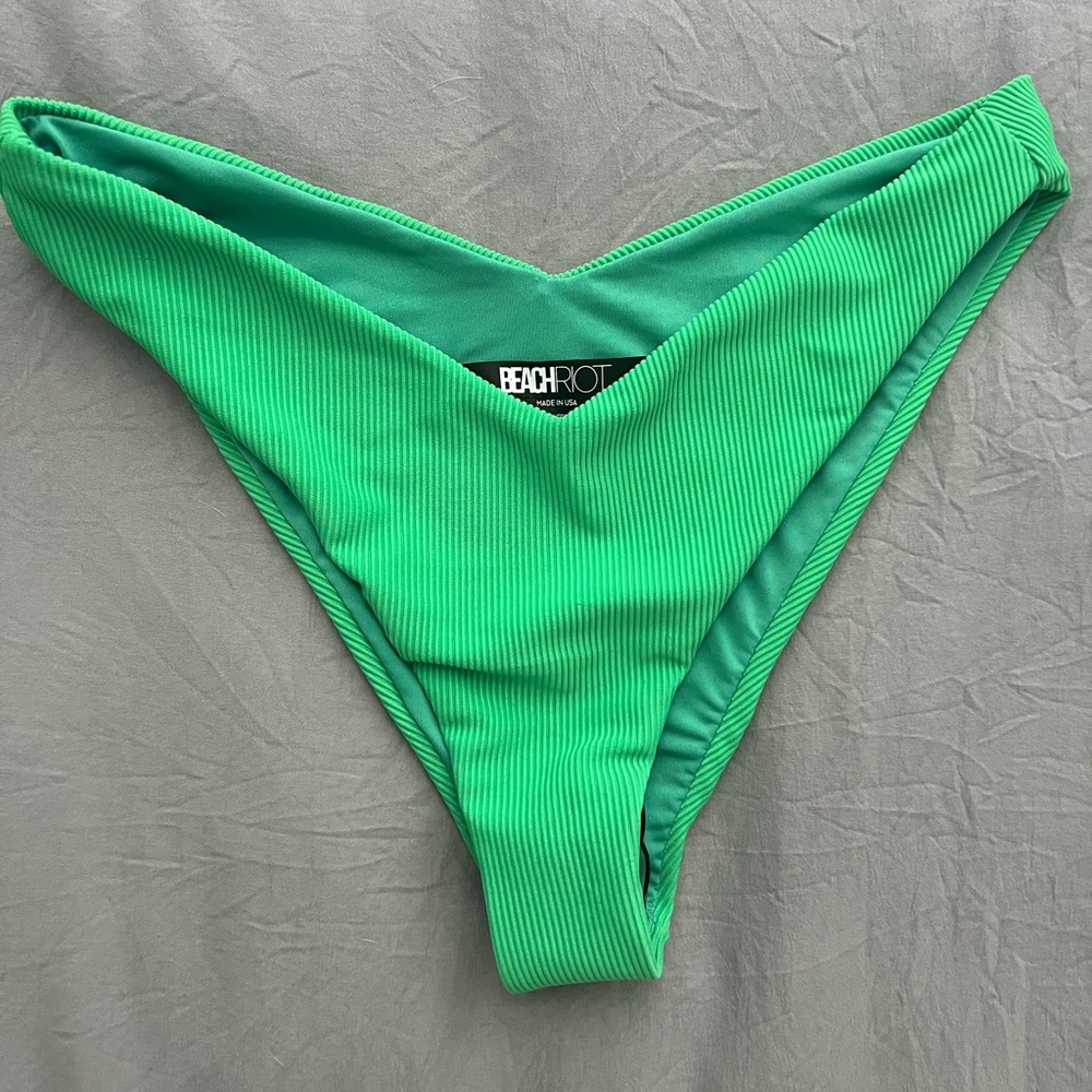 Beach Riot Green High-Cut Bikini